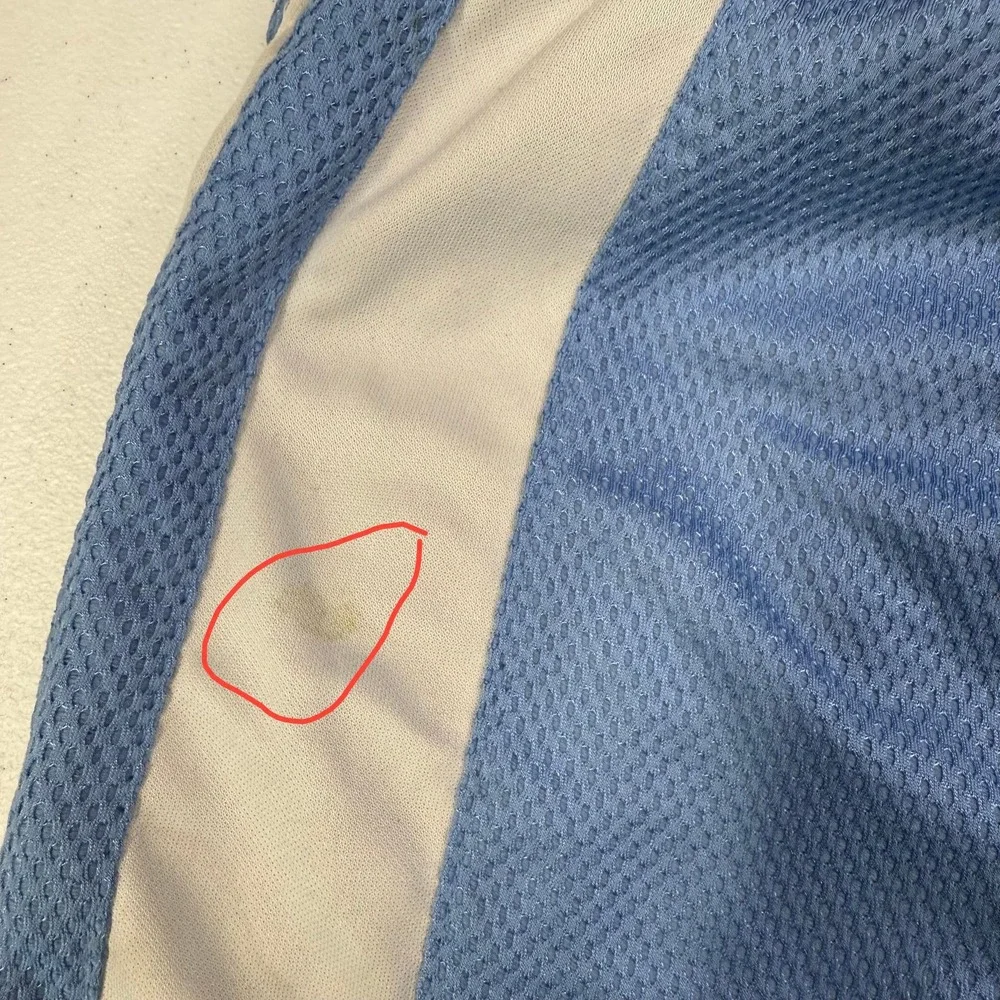 NBA Mens 2XL Basketball Shorts Light Blue Navy Mesh Athletic Colorblock -spot‎